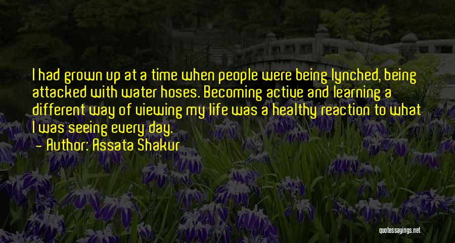 Assata Shakur Quotes: I Had Grown Up At A Time When People Were Being Lynched, Being Attacked With Water Hoses. Becoming Active And