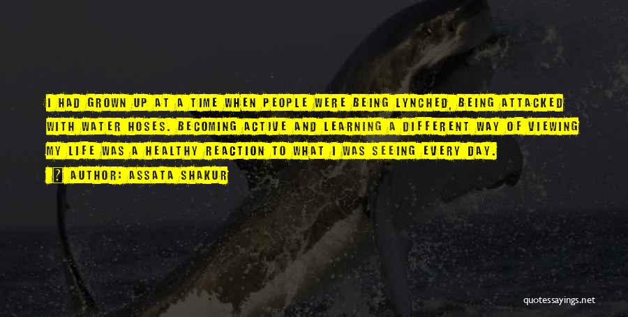 Assata Shakur Quotes: I Had Grown Up At A Time When People Were Being Lynched, Being Attacked With Water Hoses. Becoming Active And