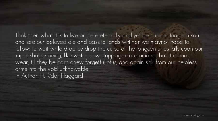 H. Rider Haggard Quotes: Think Then What It Is To Live On Here Eternally And Yet Be Human; Toage In Soul And See Our