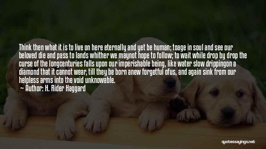 H. Rider Haggard Quotes: Think Then What It Is To Live On Here Eternally And Yet Be Human; Toage In Soul And See Our