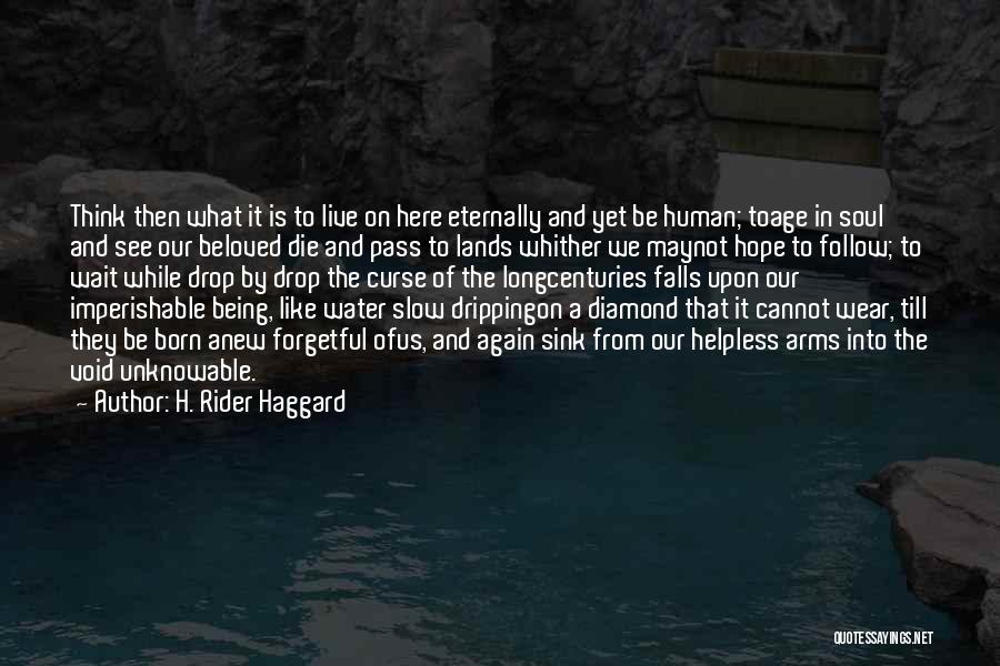 H. Rider Haggard Quotes: Think Then What It Is To Live On Here Eternally And Yet Be Human; Toage In Soul And See Our