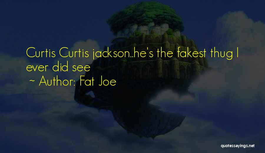 Fat Joe Quotes: Curtis Curtis Jackson..he's The Fakest Thug I Ever Did See