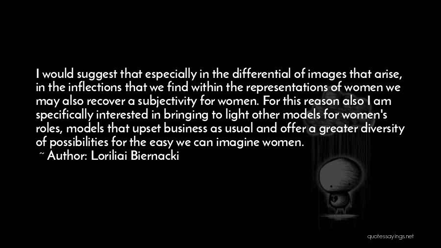 Loriliai Biernacki Quotes: I Would Suggest That Especially In The Differential Of Images That Arise, In The Inflections That We Find Within The