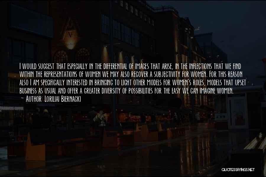 Loriliai Biernacki Quotes: I Would Suggest That Especially In The Differential Of Images That Arise, In The Inflections That We Find Within The