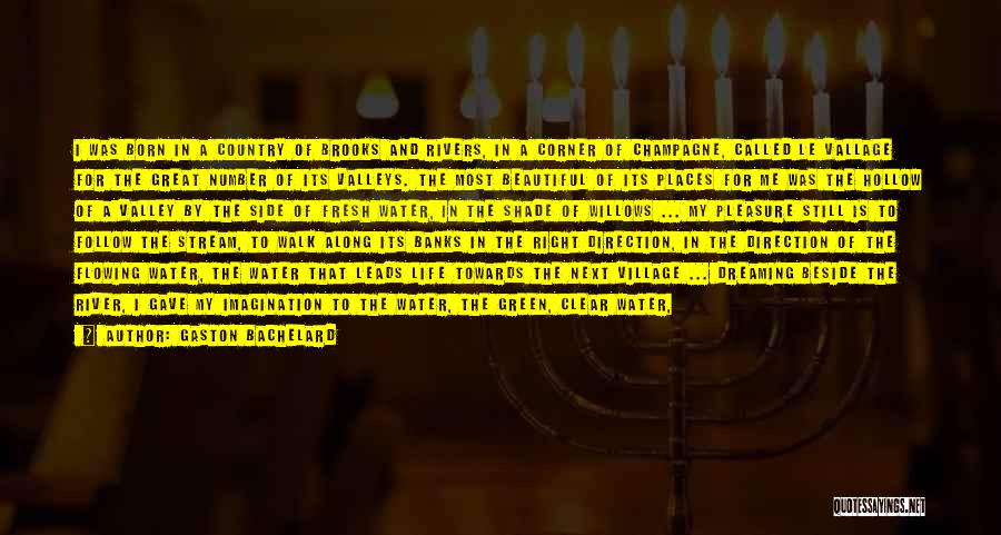 Gaston Bachelard Quotes: I Was Born In A Country Of Brooks And Rivers, In A Corner Of Champagne, Called Le Vallage For The