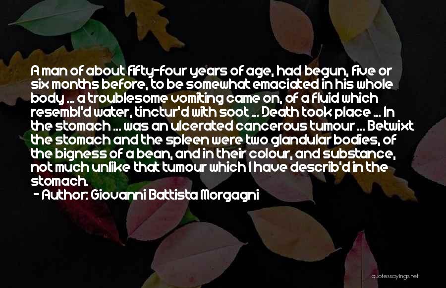 Giovanni Battista Morgagni Quotes: A Man Of About Fifty-four Years Of Age, Had Begun, Five Or Six Months Before, To Be Somewhat Emaciated In