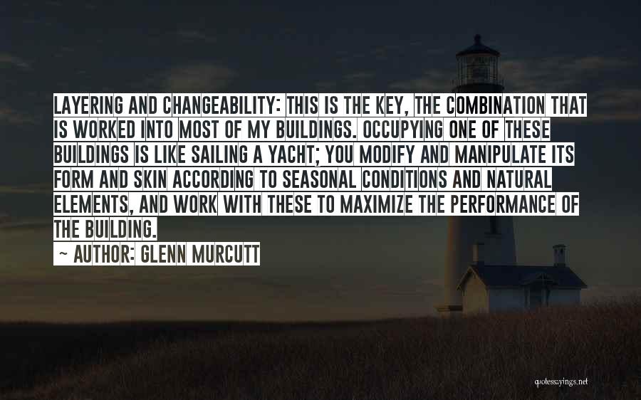 Glenn Murcutt Quotes: Layering And Changeability: This Is The Key, The Combination That Is Worked Into Most Of My Buildings. Occupying One Of