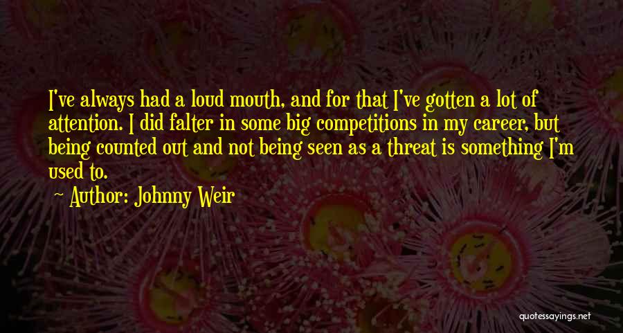 Johnny Weir Quotes: I've Always Had A Loud Mouth, And For That I've Gotten A Lot Of Attention. I Did Falter In Some