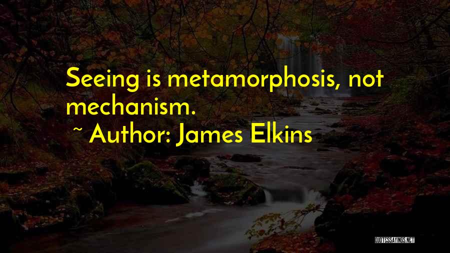 James Elkins Quotes: Seeing Is Metamorphosis, Not Mechanism.