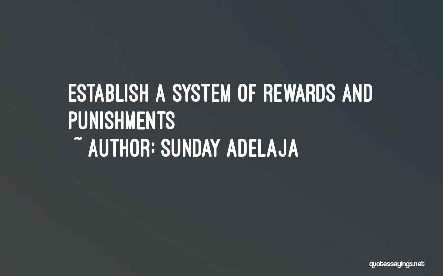 Sunday Adelaja Quotes: Establish A System Of Rewards And Punishments