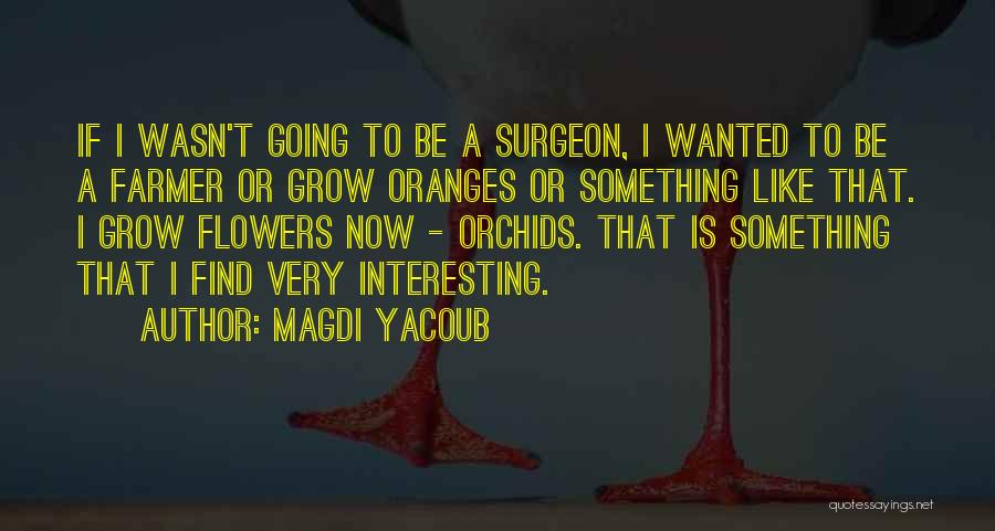 Magdi Yacoub Quotes: If I Wasn't Going To Be A Surgeon, I Wanted To Be A Farmer Or Grow Oranges Or Something Like