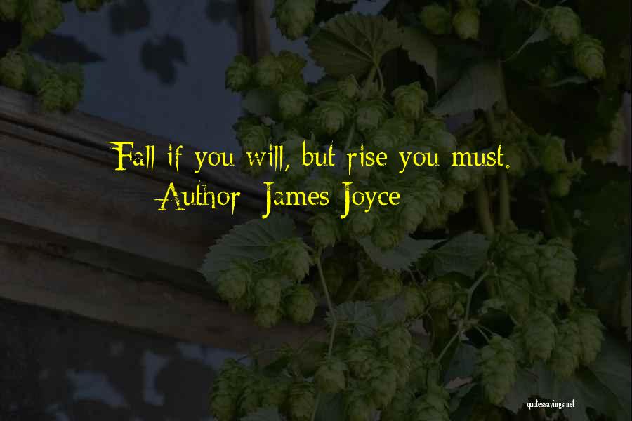 James Joyce Quotes: Fall If You Will, But Rise You Must.