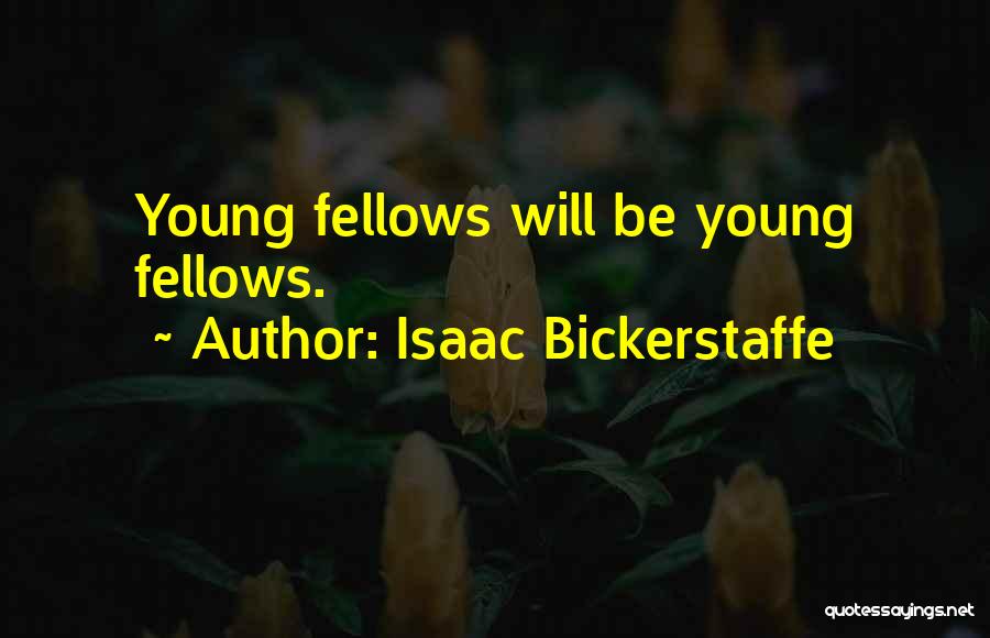 Isaac Bickerstaffe Quotes: Young Fellows Will Be Young Fellows.