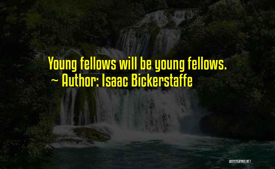 Isaac Bickerstaffe Quotes: Young Fellows Will Be Young Fellows.