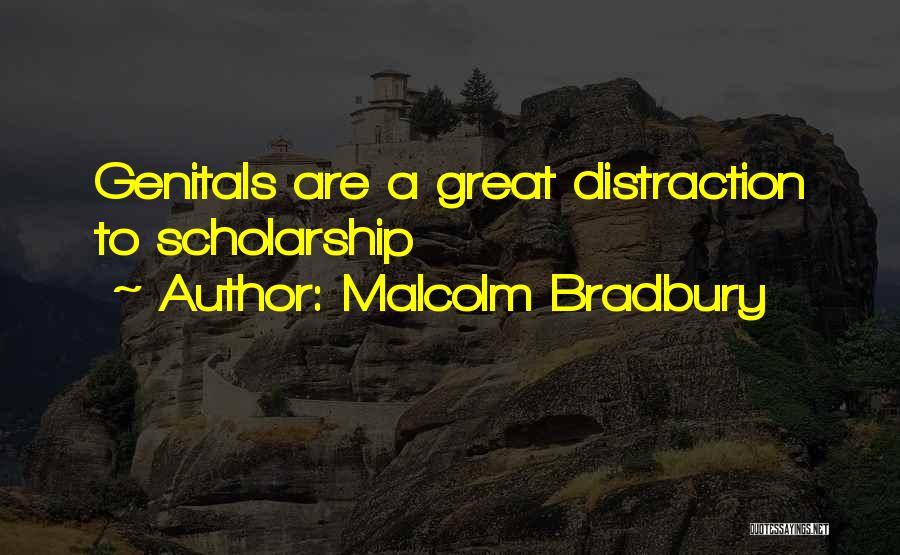 Malcolm Bradbury Quotes: Genitals Are A Great Distraction To Scholarship