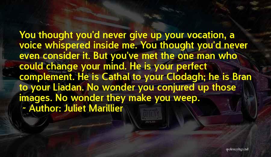 Juliet Marillier Quotes: You Thought You'd Never Give Up Your Vocation, A Voice Whispered Inside Me. You Thought You'd Never Even Consider It.