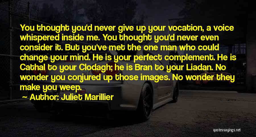 Juliet Marillier Quotes: You Thought You'd Never Give Up Your Vocation, A Voice Whispered Inside Me. You Thought You'd Never Even Consider It.
