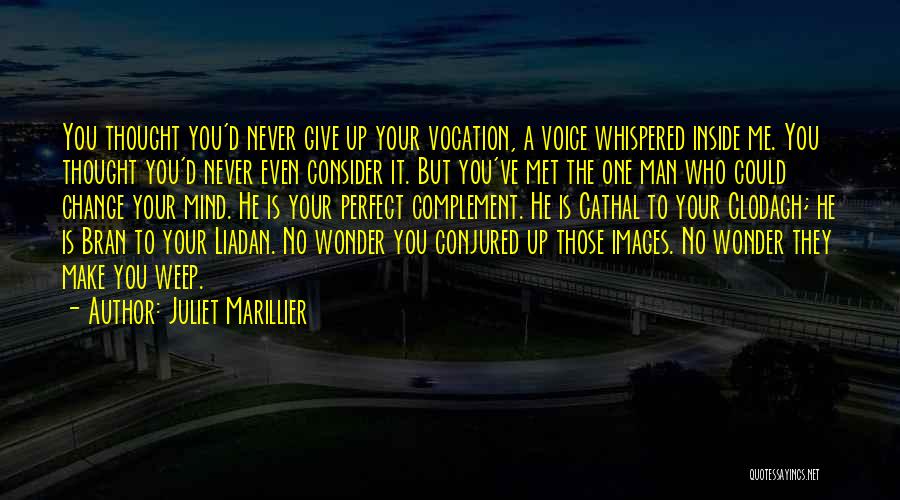 Juliet Marillier Quotes: You Thought You'd Never Give Up Your Vocation, A Voice Whispered Inside Me. You Thought You'd Never Even Consider It.