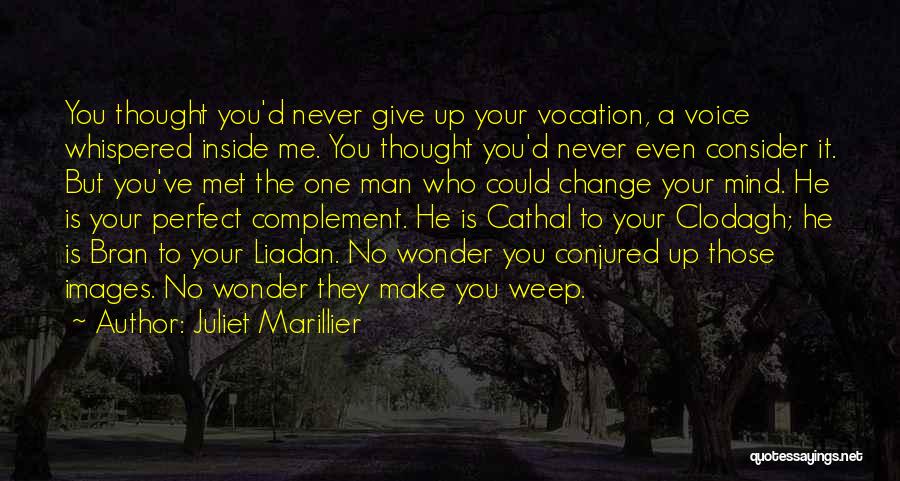Juliet Marillier Quotes: You Thought You'd Never Give Up Your Vocation, A Voice Whispered Inside Me. You Thought You'd Never Even Consider It.