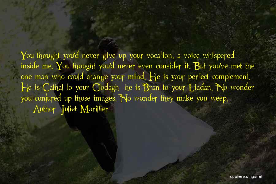 Juliet Marillier Quotes: You Thought You'd Never Give Up Your Vocation, A Voice Whispered Inside Me. You Thought You'd Never Even Consider It.