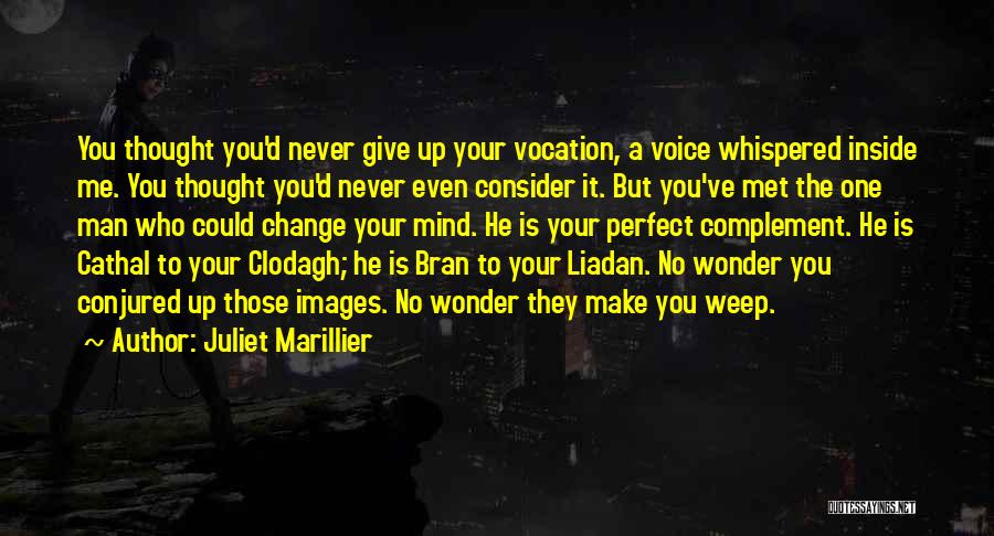 Juliet Marillier Quotes: You Thought You'd Never Give Up Your Vocation, A Voice Whispered Inside Me. You Thought You'd Never Even Consider It.