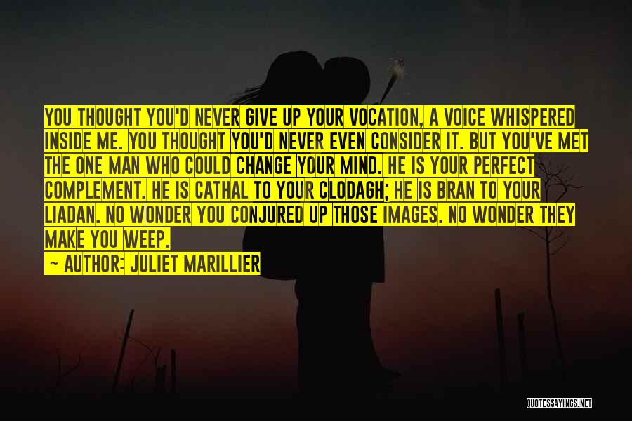 Juliet Marillier Quotes: You Thought You'd Never Give Up Your Vocation, A Voice Whispered Inside Me. You Thought You'd Never Even Consider It.