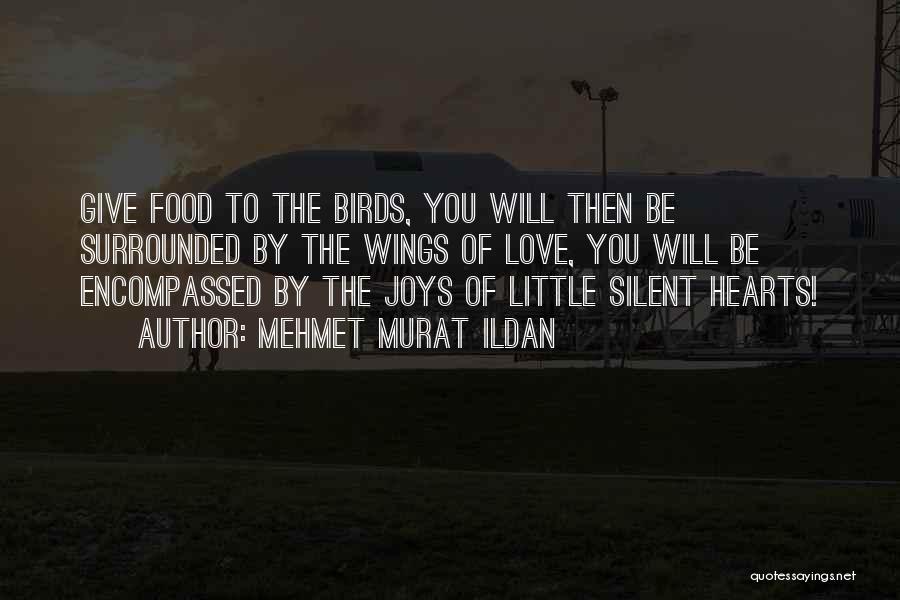 Mehmet Murat Ildan Quotes: Give Food To The Birds, You Will Then Be Surrounded By The Wings Of Love, You Will Be Encompassed By