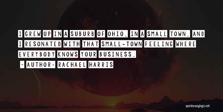 Rachael Harris Quotes: I Grew Up In A Suburb Of Ohio, In A Small Town, And I Resonated With That Small-town Feeling Where