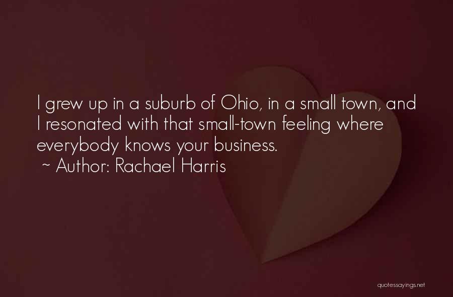 Rachael Harris Quotes: I Grew Up In A Suburb Of Ohio, In A Small Town, And I Resonated With That Small-town Feeling Where