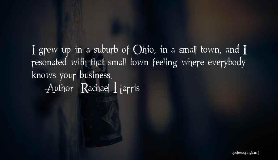 Rachael Harris Quotes: I Grew Up In A Suburb Of Ohio, In A Small Town, And I Resonated With That Small-town Feeling Where