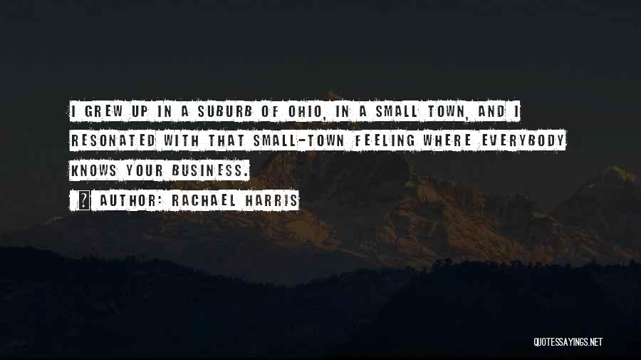 Rachael Harris Quotes: I Grew Up In A Suburb Of Ohio, In A Small Town, And I Resonated With That Small-town Feeling Where