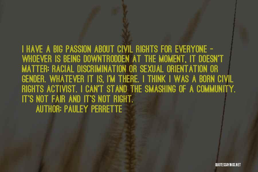 Pauley Perrette Quotes: I Have A Big Passion About Civil Rights For Everyone - Whoever Is Being Downtrodden At The Moment, It Doesn't