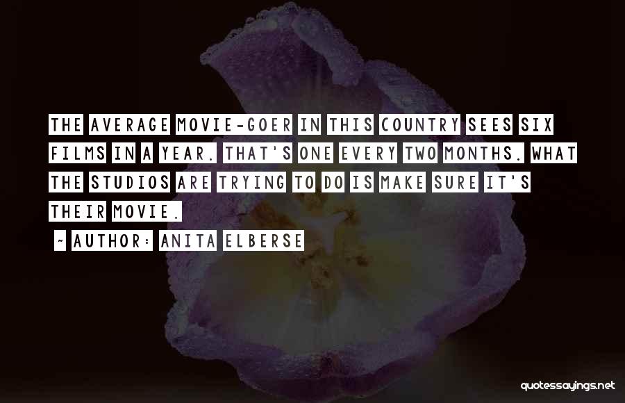 Anita Elberse Quotes: The Average Movie-goer In This Country Sees Six Films In A Year. That's One Every Two Months. What The Studios