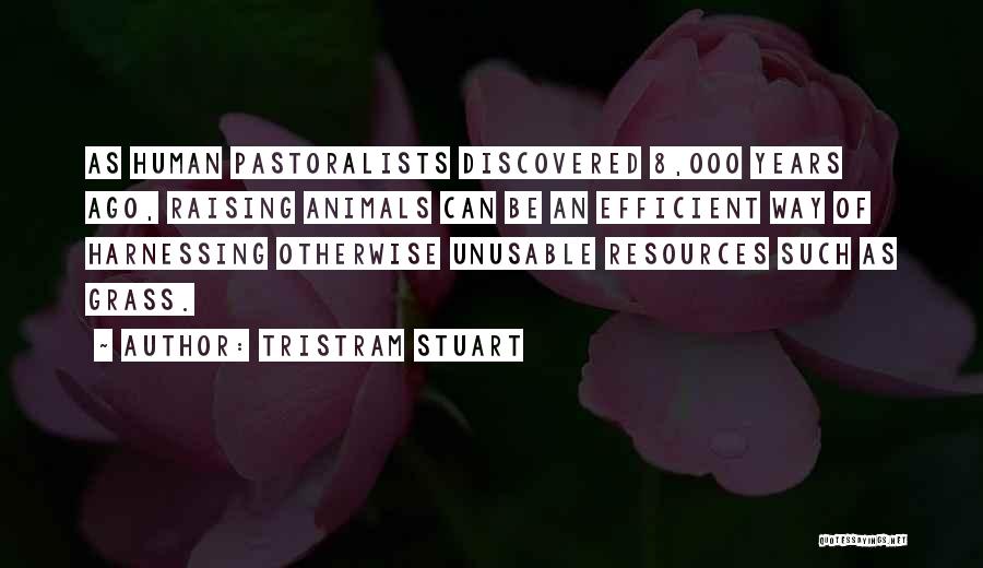 Tristram Stuart Quotes: As Human Pastoralists Discovered 8,000 Years Ago, Raising Animals Can Be An Efficient Way Of Harnessing Otherwise Unusable Resources Such