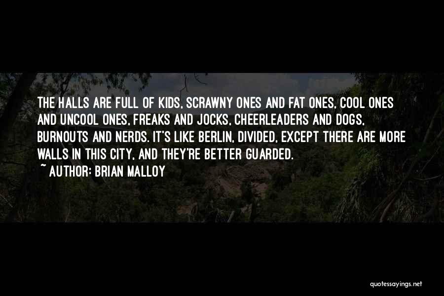 Brian Malloy Quotes: The Halls Are Full Of Kids, Scrawny Ones And Fat Ones, Cool Ones And Uncool Ones, Freaks And Jocks, Cheerleaders