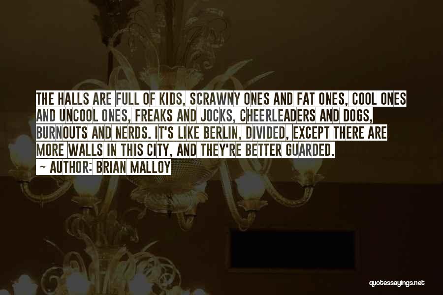 Brian Malloy Quotes: The Halls Are Full Of Kids, Scrawny Ones And Fat Ones, Cool Ones And Uncool Ones, Freaks And Jocks, Cheerleaders