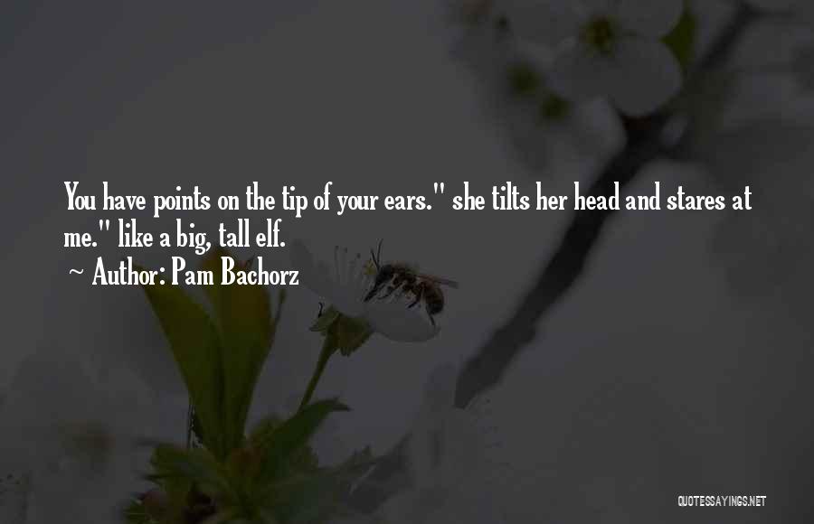 Pam Bachorz Quotes: You Have Points On The Tip Of Your Ears. She Tilts Her Head And Stares At Me. Like A Big,
