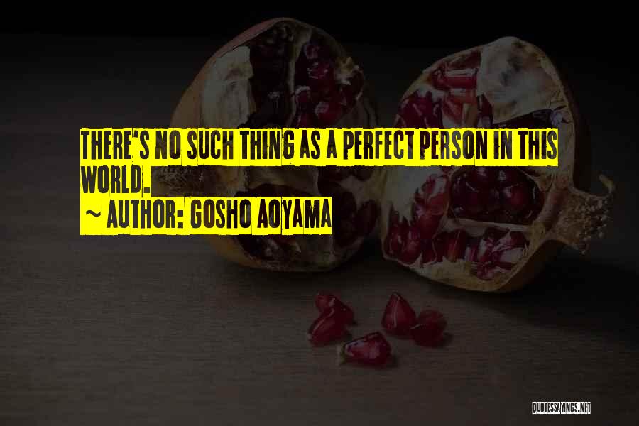 Gosho Aoyama Quotes: There's No Such Thing As A Perfect Person In This World.