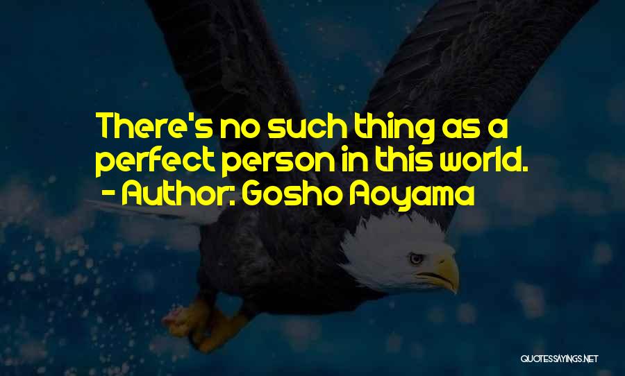 Gosho Aoyama Quotes: There's No Such Thing As A Perfect Person In This World.