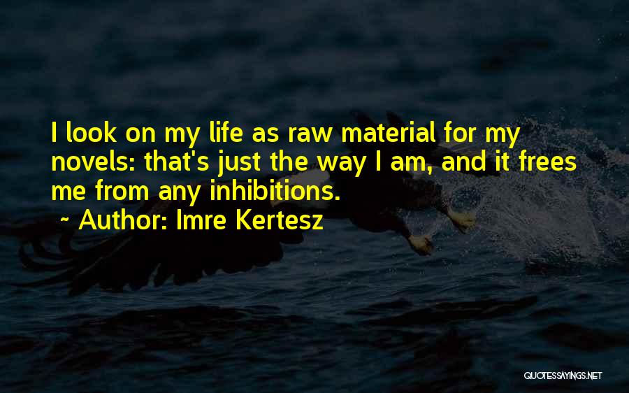 Imre Kertesz Quotes: I Look On My Life As Raw Material For My Novels: That's Just The Way I Am, And It Frees