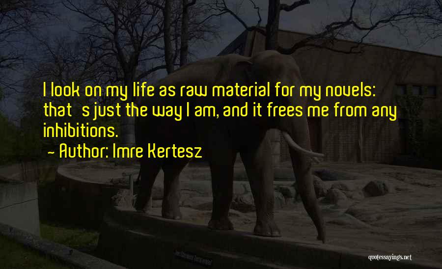 Imre Kertesz Quotes: I Look On My Life As Raw Material For My Novels: That's Just The Way I Am, And It Frees