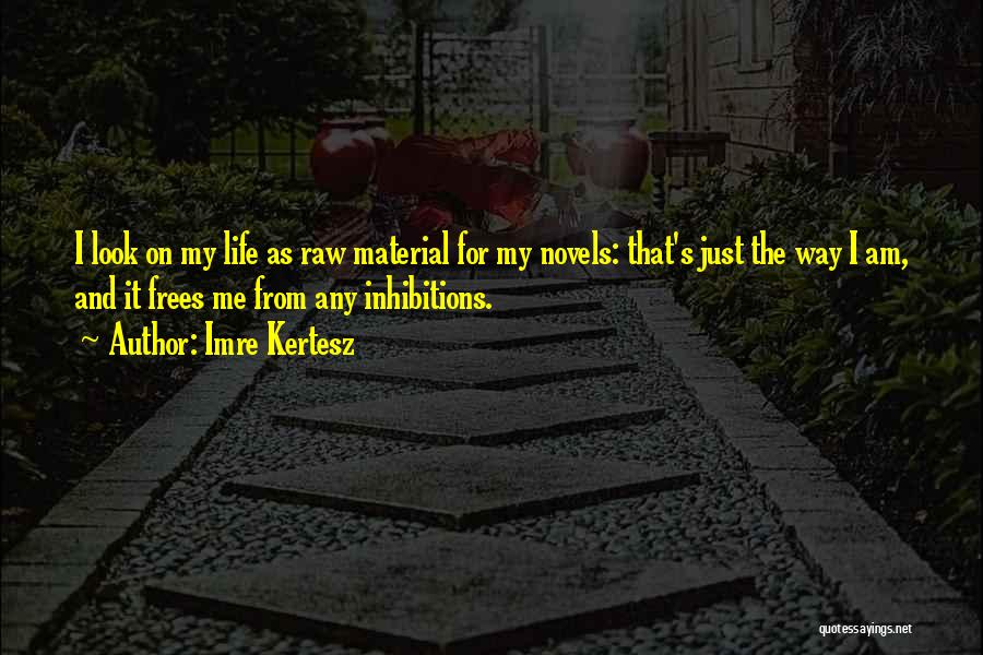 Imre Kertesz Quotes: I Look On My Life As Raw Material For My Novels: That's Just The Way I Am, And It Frees