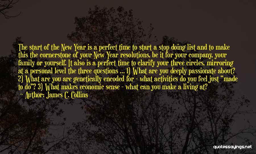 James C. Collins Quotes: The Start Of The New Year Is A Perfect Time To Start A Stop Doing List And To Make This