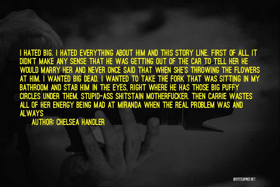 Chelsea Handler Quotes: I Hated Big. I Hated Everything About Him And This Story Line. First Of All, It Didn't Make Any Sense