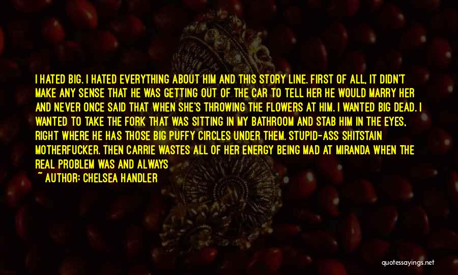 Chelsea Handler Quotes: I Hated Big. I Hated Everything About Him And This Story Line. First Of All, It Didn't Make Any Sense