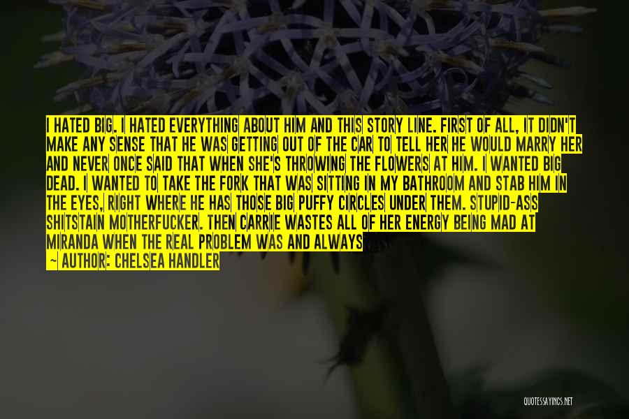 Chelsea Handler Quotes: I Hated Big. I Hated Everything About Him And This Story Line. First Of All, It Didn't Make Any Sense