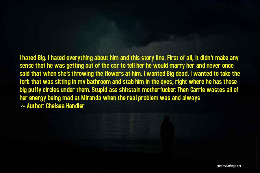 Chelsea Handler Quotes: I Hated Big. I Hated Everything About Him And This Story Line. First Of All, It Didn't Make Any Sense