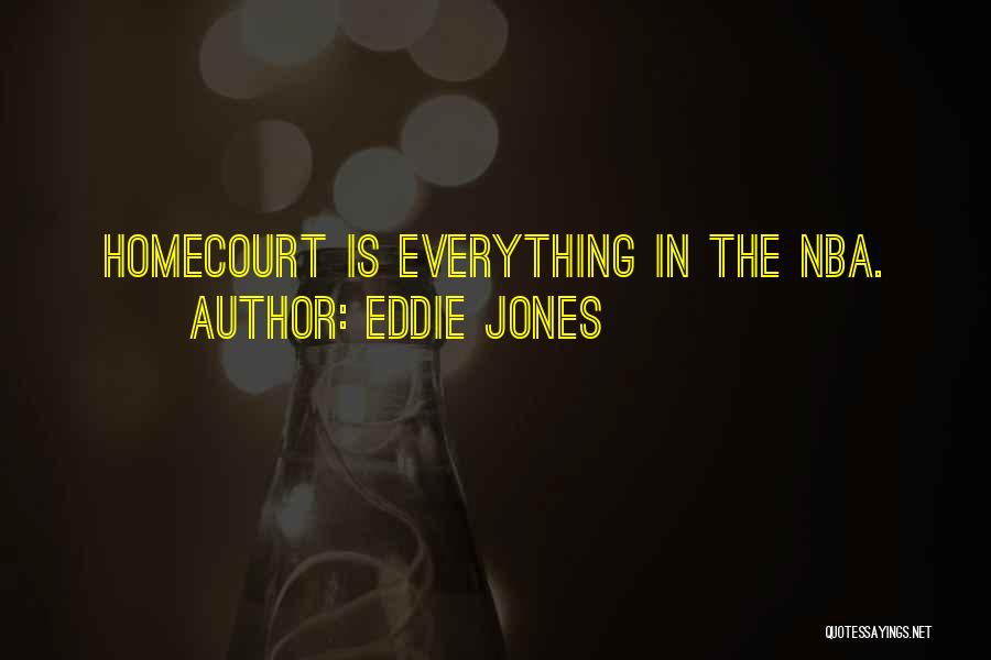 Eddie Jones Quotes: Homecourt Is Everything In The Nba.