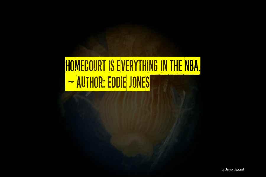 Eddie Jones Quotes: Homecourt Is Everything In The Nba.