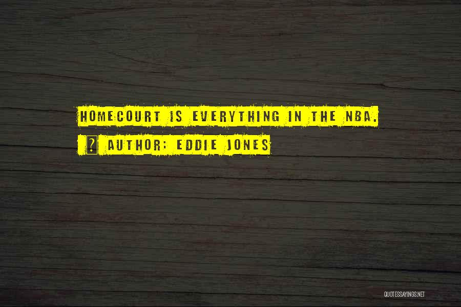 Eddie Jones Quotes: Homecourt Is Everything In The Nba.